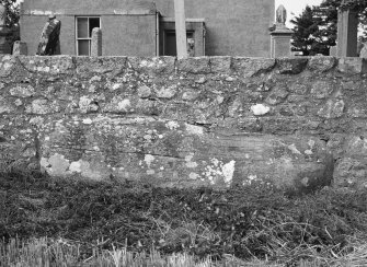 A Large Orthostat In The South Wall Of The Churchyard - View From The South