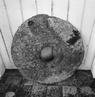 Muck, Port Mor. Rotary Quern. View of external (upper) face of upper stone.