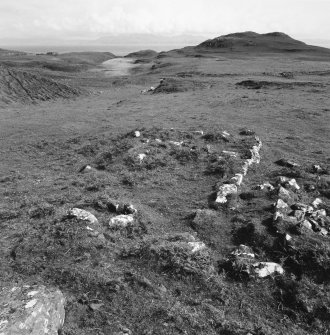 Muck, Blar na Fionn-aird. Farmstead and pen. Detail of building (NM 41335 79279). View from N.