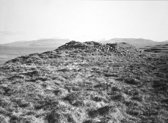 View from NW of broch, An Sean Chaisteal, Ardnacross, Mull.