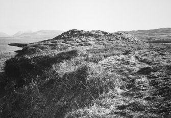 View from NW of broch, An Sean Chaisteal, Ardnacross, Mull.