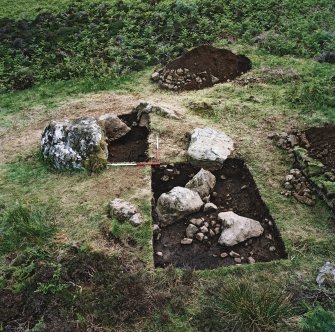 Eigg, Galmisdale, Metal Working Site. Excavation of possible metal working site.