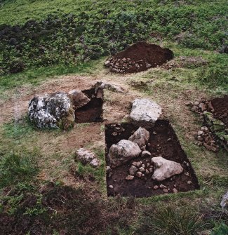 Eigg, Galmisdale, Metal Working Site. Excavation of possible metal working site.