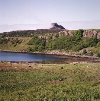 Eigg, An Sgurr, Fort. View from Kildonnan.