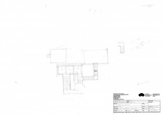 HES survey drawing: Plan of Charles Hill Battery gun emplacement (store, control tower)