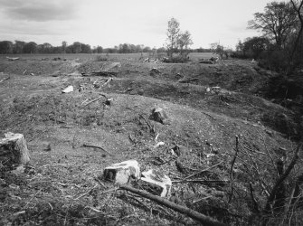 View of defences at E end of fort from SW