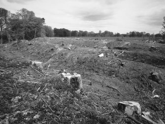 View of defences at E end of fort from SW