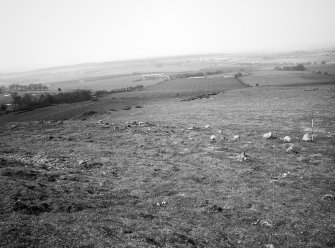 View of Cheveaux de frise at N end of fort from SE