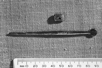 Bone needle head and bronze disc-  headed pin(NMA No IL351 and FC 237)