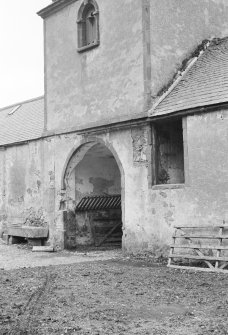 Detail of dovecot, Old Home Farm, Fyvie Castle, from South.

