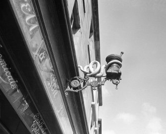 Detail of shop sign in High Streety, Montrose.