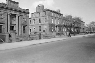 View of Montrose Museum, Panmure Place, Montrose and Panmure Terrace, from S.