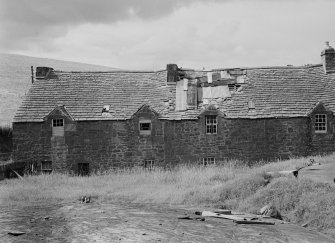 General view of houses by gasworks, Kirriemuir.