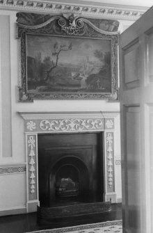 Detail of fireplace in Adam Room, Rattray House.