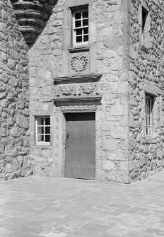 View of entrance to Provost Skene's House, Broad Street, Aberdeen.