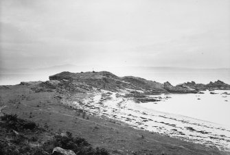 Excavation photograph : Ugadale fort from SW.