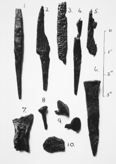 Post ex photograph : relics from Kildonan - periods I and II.