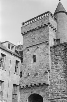 View of Airlie Castle tower.