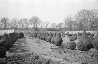 General view of formal garden, Airlie Castle.