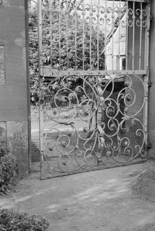 Detail of garden gate, Airlie Castle.