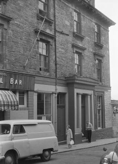 View of Cocktail bar and side entrance of the Argyll Hotel, Argyll Street, Dunoon.