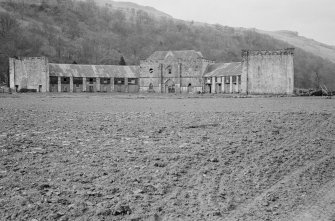 Distant view of Maam Steading, Inveraray Castle Estate.
