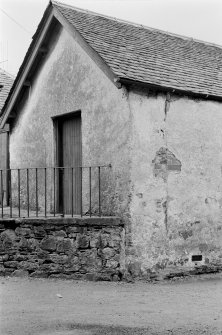 View of entrance and railings, Old School House, Inveraray.