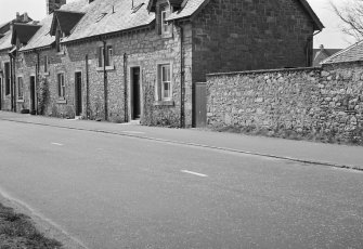 General view from north of cottages, Newtown, Inveraray.