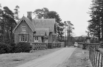 General view of East Gatelodge and bridge, Poltalloch House Estate.