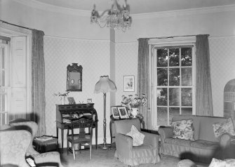 Interior view of St John's Cottage, Maybole, showing drawing room.