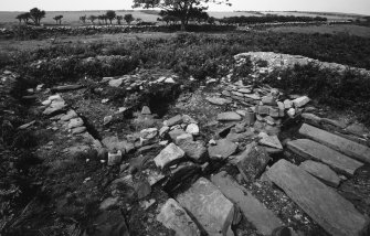 Bute, Inchmarnock, Remains of Chapel.
Nave area from South-East.
