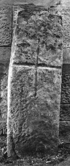 View of E C cross marked stone 1