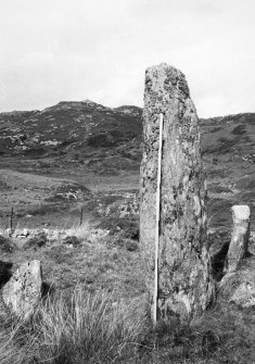 From SE, standing stone (with Duneibhinn). 
