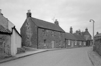 General view of Main Street, Kilrenny, from east, showing Mr John Smith's House and Strathbaan cottage.