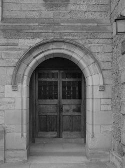 View of entrance, Kilrenny Parish Church, Kilrenny.
