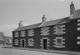 General view of 19 and 21 Main Street, Colinsburgh, from north west. 