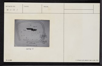 Unst, Westing, Kirkaby Church, HP50NE 2, Ordnance Survey index card, Recto