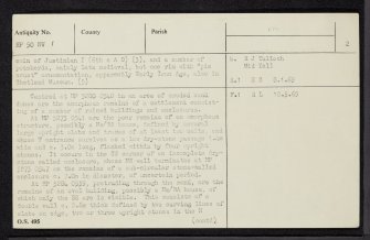 Yell, Sands Of Breckon, HP50NW 1, Ordnance Survey index card, page number 2, Verso