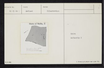 Holm Of Melby, HU15NE 1, Ordnance Survey index card, Recto