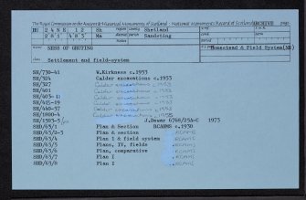 Ness Of Gruting, HU24NE 12, Ordnance Survey index card, Recto
