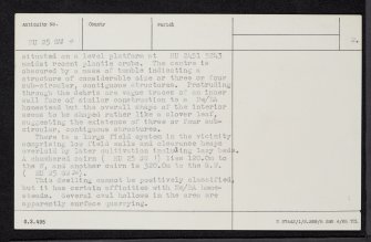 Loch Of Flatpunds, HU25SW 4, Ordnance Survey index card, page number 2, Verso