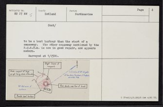 Loch Of Houlland, Esha Ness, HU27NW 5, Ordnance Survey index card, page number 4, Verso