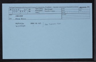 Jarlshof, HU30NE 1.1, Ordnance Survey index card, Recto