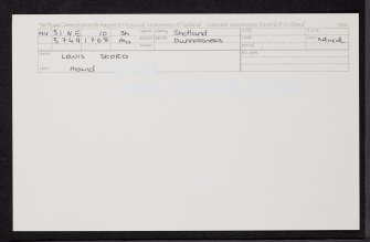 Lewis Skord, HU31NE 10, Ordnance Survey index card, Recto