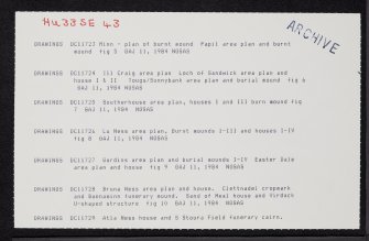 West Burra, HU33SE 43, Ordnance Survey index card, Recto
