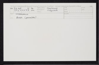 Hogaland, HU34NE 6, Ordnance Survey index card, Recto