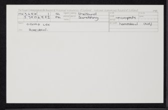 Croag Lee, HU34NW 1, Ordnance Survey index card, Recto