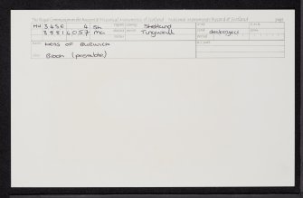 Ness Of Burwick, HU34SE 4, Ordnance Survey index card, Recto