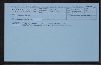 Turdale Water, HU35SW 1, Ordnance Survey index card, Recto