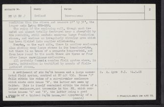 Dalsetter, HU41NW 2, Ordnance Survey index card, page number 2, Verso